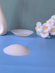 2Pieces/Set Of Circular Flower Shaped WomenS Silicone Pull-Up Chest Patch Ultra-Thin Anti Convex Solid Adhesive New Reusable