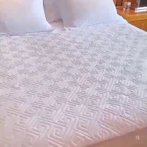 ผ้าปูที่นอน รุ่น Hilton garden แบบนุ่ม ภายในเสริมผ้าเพิ่มความนุ่ม ขนาด 5-6 ฟุต (ไม่มีปลอกหมอน)