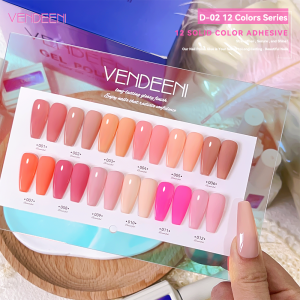 Vendeeni12color Solid Series Gel Polish Set Art Product Professional Uv Nail Polish Nail Salon Hema TPO Free Gel Polish Supplies