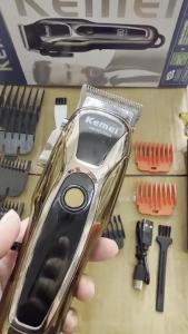 Kemei | Tông Đơ Cắt Tóc Không Dây Kemei T9 PG1990A Chuyên Nghiệp Có Thể Sạc Lại Máy Cắt Tóc Nam Với Lược Giới Hạn Chất Lượng Thợ Cắt Tóc Lưỡi Dao Bằng Thép Không Gỉ
