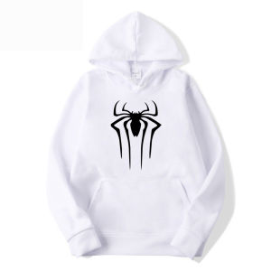Áo Hoodie Nam Thời Trang 2024 Màu Trơn In Hình Nhện Tay Dài Dệt Kim Dày Dặn Mùa Thu Đông