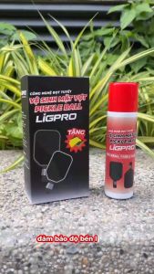 Chai xịt vệ sinh mặt vợt Pickleball LIGPRO 300ML TẶNG KÈM KHĂN bảo quản hầu hết các loại vợt HÀNG MỚI VỀ