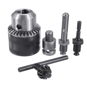 SET KEPALA BOR 13MM 1/2 & 10MM 3/8 & KUNCI BOR LISTRIK ADAPTOR DRILL CHUCK