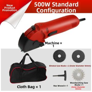 Mini Handheld Electric Saws Multi-Functional Disk Saws Home Use Woodworking Circular Saws Adjustable Angle Plate Saws
