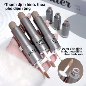 Son Bóng Hai Đầu Natural 3D Highlighting Cheekbone Contour Stick Cho Nữ Son Bóng Tạo Khối Cho Mũi Và Hai Bên Mặt
