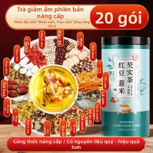 JUHETAI | Túi Trà Đậu Đỏ Yến Mạch Bạch Phục Linh và Bạch Quả Loại Bỏ Ẩm