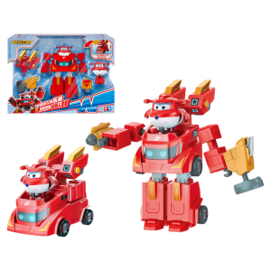 Transformable Robot Set with Super Flying Heroes Characters AULDEY