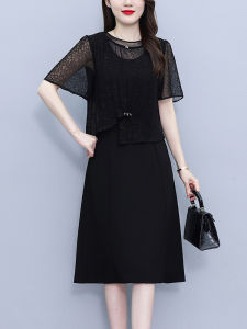 DAIXIANGFEIZI | Seasonal New Petite Large A-line Charming Short Sleeve Dress