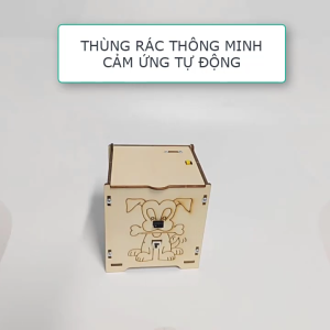 [STEM công nghệ] Thùng Rác Thông Minh Cảm Biến đóng mở nắp tự động. Đồ chơi giáo cụ khoa học công nghệ sáng tạo stemsan