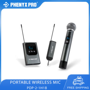 Phenyx Pro Dual Digital Wireless Microphone System UHF Handheld Microphone/Bodypack/Headset/Lapel Mics 2x15 Frequencies for Karaoke Church Singing (PDP-2-1H1B) Wireless Microfone - Lazada