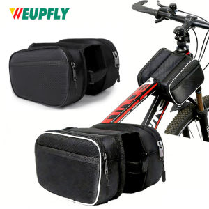 1PCS Bike top Tube Bag Cycling Bike Top Tube Bag Mountain Bicycle Front Frame Double Pannier Bag Pack