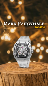 ORIGINAL Jam Tangan Pria Mark Fairwhale 6700 Automatic Sport Garansi Resmi 1 Tahun - Stainless Steel