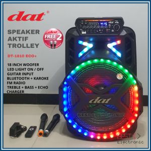 SPEAKER AKTIF TROLLEY 18 INCH DAT DT 1810 ECO+ DT1810 DT-1810 BLUETOOTH