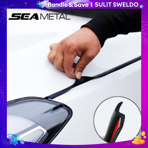 SEAMETAL 4m Car Hood Seal Strip Engine Cover Gap Sealing Strip Rubber Waterproof Dustproof Weather Strip Hood Noise Insulation