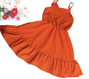 Crumpled plain dresses kids