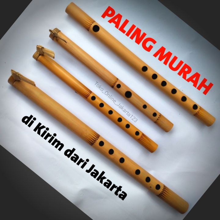 Suling Sunda Tradisional Seruling Bambu Dangdut 6 Dan 4 Lubang Lazada Indonesia 7026