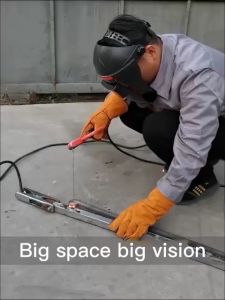 DAVU Automatic hairless wearing electric welding gas protection welding argon arc welding secondary welding polishing safety protective mask fireproof flower glare does not harm eyes