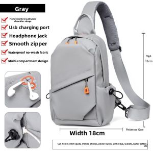 JIFANPAUL | Fashionable Waterproof Multi-functional Mens Chest Bag