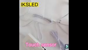 Mini Touch Sensor LED Lamp Sensing Switch DC 12-24V 5A Door Control Masking Type Sensor with DuPont Connector Cable for Cabinets