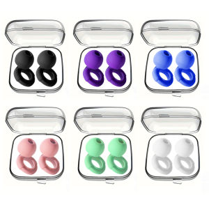 1 Pair Waterproof Antinoise Earplugs for Sleeping Swimming Travel Noise Reduction Sound Insulation Ear Protection