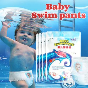 Baby Swimming Diapers Disposable Breathable Pants for Baby Waterproof Swim Pull-up Pants