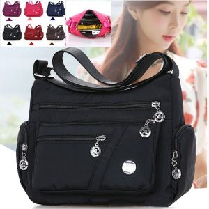Women Shoulder Bag Waterproof Nylon Bag Leisure Crossbody Bags Fashion Messenger Bags Large Capacity Travel Bags Casual Handbag beg perempuan