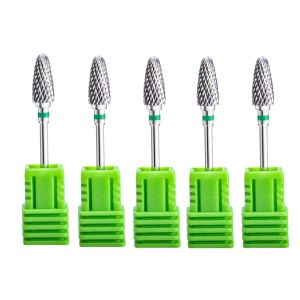 5Pcs Ø2.35 X 6mm Stainless Steel Burs 3/32 Inch Shank Cutting Burr For Rotary Tool Use For Dental Polishing Nail Drill Bits
