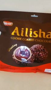[snack time] MR.SIF Ailisha Chocolate Cokelat Coklat Ailisha 70gr Ailisha Golden Cookie Coated Strawberry Milk Chocolate 66gr / 70g