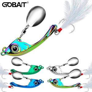 Spinner Bait 7.5g 11g 15g VIB Metal Jig Fishing Lure Trolling Rotate Spoon Wobbler Hook Swivel VIBRATION Sinking Pesca Spinning