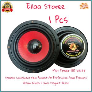 Speaker Component AH 5 Inch Red Woofer Magnet Besar 150 Watt Body Besi