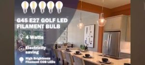 Led filament ST64 G45 C35 4W Decoration Bulb Base Holder E14 or E27