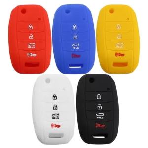 Car Key Case for KIA Rio Sportage 2016 Ceed Sorento Cerato K2 K3 K4 K5 Flip Silicone Key Cover Shell Fob Protector Accessories
