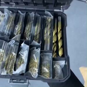 ดอกสว่านเหล็กไฮสปีด 99 Pcs Titanium Drill Bit Set for Steel Wood Plastic