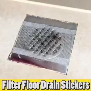 Disposable Floor Drain Cuttable Sewer Anti Clogging Filter Bathroom Shower Floor Trap Hair Catcher头发过滤网 地漏贴