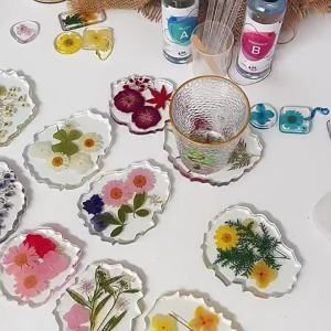 Irregular Silicone Mold Crystal Epoxy Flower Specimen Coaster