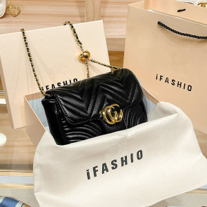 Genuine Leather Mini Square Bag Womens Fashion Chain Gold Ball Shoulder Bag New 2025 Underarm Crossbody Bag Stylish Trendy