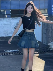 MANMI | Quần Short Jean Xòe Mới Mùa Hè