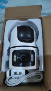 YooSee Dual ip camera 2IN1 5MP กล้องวงจรปิด wifi 2กล้อง IP โทรสองทาง กันน้ํา มองเห็นกลางคืน สี ติดตามมือถือ AI Home secuiryt กล้องวงจรปิดการเฝ้