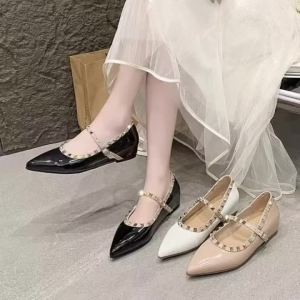 Giày Cao Gót Mũi Nhọn Thanh Lịch Dành Cho Nữ Giày Thời Trang Thường Ngày Thoải Mái Size Lớn Đế Cao Su Mùa Xuân/thu