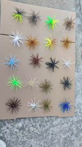 WALK FISH 3Pcs 110mm 9g Sea Urchin Fishing Lure TPE Soft Bait Silicone Bait For Bream Sea Bass Trout Mandarin Tilapia Freshwater