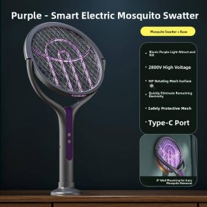 gumahus | Collapsible Expandable Powerful Rechargeable 2-in-1 Mosquito Zapper Fly Swatter