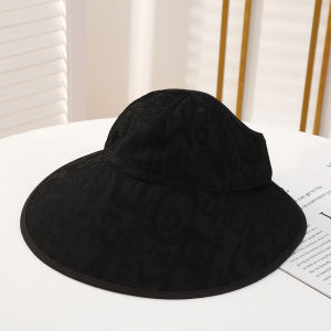 Lightweight Running Sun Hat Lace Empty Top Outdoor Travel Hat Thin Sunshade Cap Leisure Style Polyester Fiber Big Brim Hat