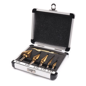 6pcs Pagoda Drill Cone Drill suitable for drilling and expanding holes in thinner iron plates plastics and wooden boards