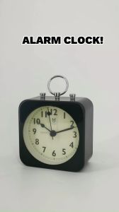Ins Alarm Clock Metal Quartz Alarm Clock Gift Room Office Decor Metal Alarm Clock Bedside Clock Table Decoration Jam Loceng