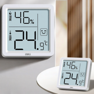 deli | Accurate Mini Temperature and Humidity Monitor for Baby Room