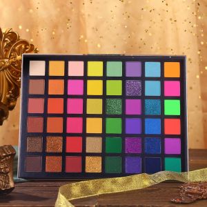 Ucanbe 48 Color Eyeshadow Palette Exotic Performance Stage Makeup Professional Eye Shadow Palette Multi-Color Large Size