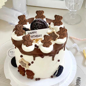 Valentines Day Bear Cookie Cake Decoration Baking Birthday Dessert Chocolate Decorating Tools Cartoon Paper Cups