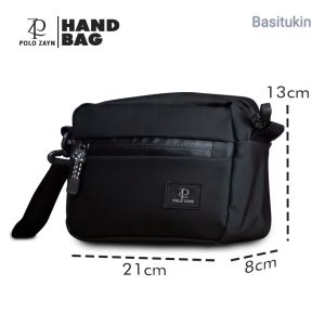 Tas selempang hand bagbahan waterproof Tahan airbanyak sekat di dalambuat kartu