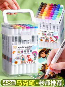 Waterproof Acrylic Marker Pens for Children Graffiti Art Students Water-Based Paint Pens DIY Watercolor Drawing Pens Set