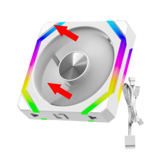 Quạt Làm Mát RGB JUMPEAK CS120 ARGB 240mm Mô-đun Xếp Chồng Được PWM Siêu Yên Tĩnh 120mm Dành Cho Case PC Chơi Game Tản Nhiệt Nước CPU Với Đèn ARGB